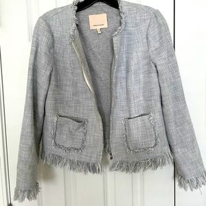 Rebecca Taylor light gray blazer sz 6